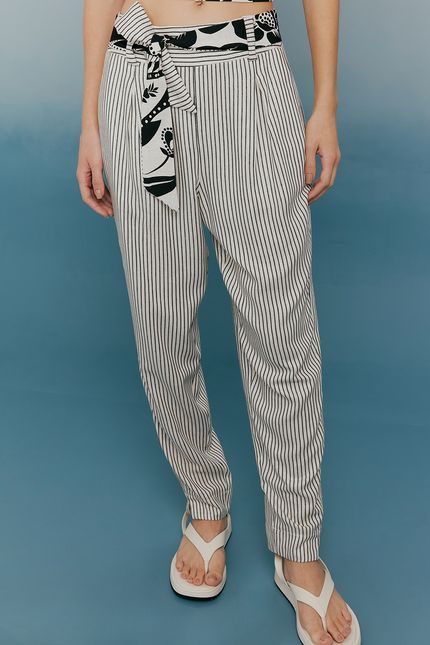 Calça mix estampa preto