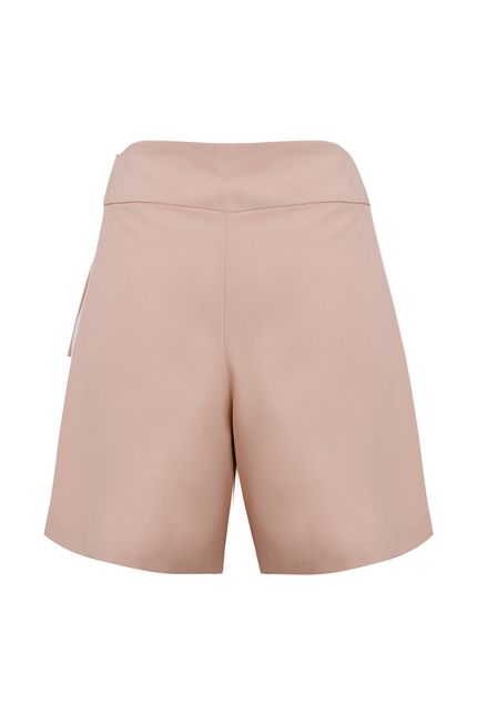 Short crepe bicolor laranja doce