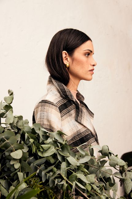 Casaco trench com faixa  bege queimado
