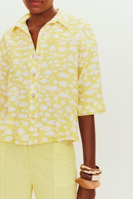 Camisa cardume amarelo lima