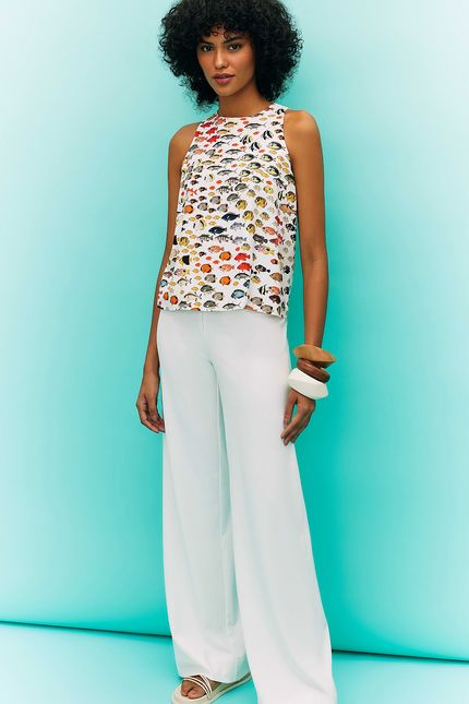 blusa cardume multi multicolorido