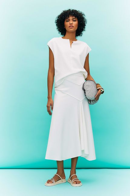 saia estruturada ondas off white