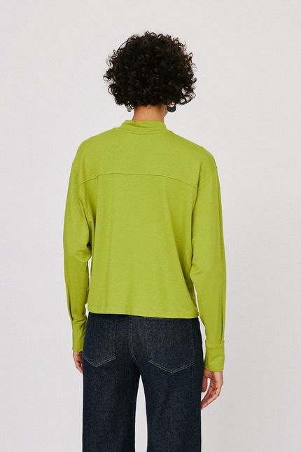 Blusa moletom morcego color verde aguapes