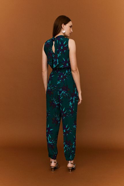 Calça fivela floral cactus verde amazonia