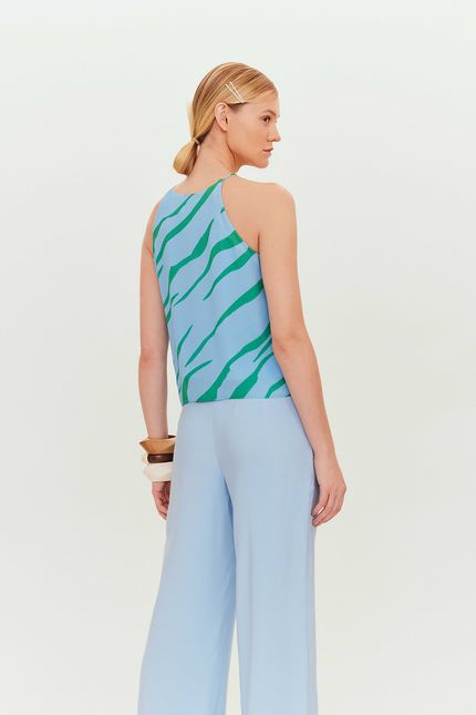 Blusa nó listrado mar azul mar