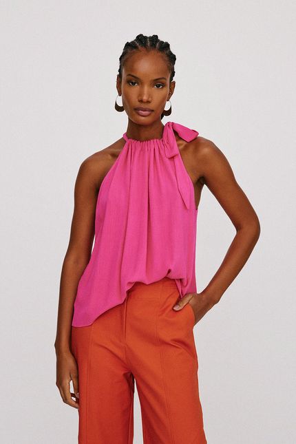 Blusa tarquinada jabour rosa caroa