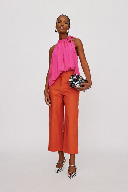Blusa tarquinada jabour rosa caroa