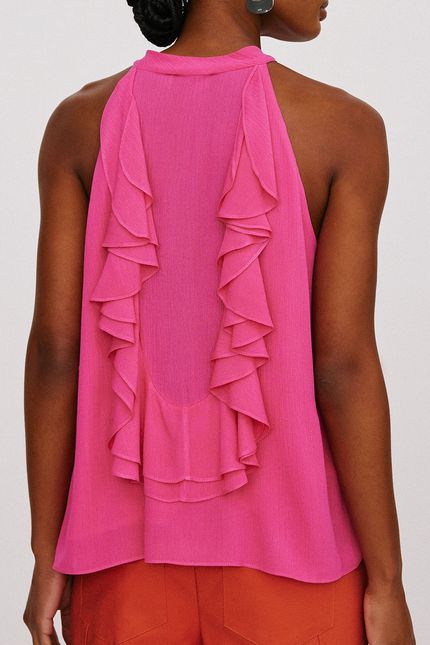 Blusa tarquinada jabour rosa caroa