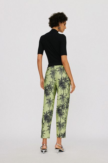 calça cós tricot vereda verde lima