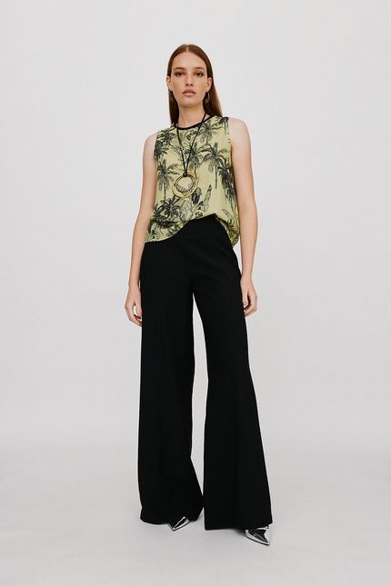 Blusa retilínea vereda verde lima