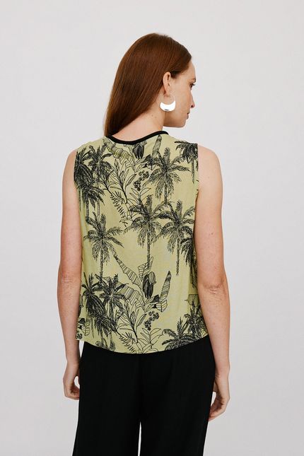 Blusa retilínea vereda verde lima