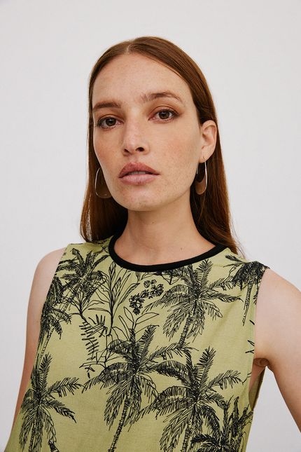 Blusa retilínea vereda verde lima