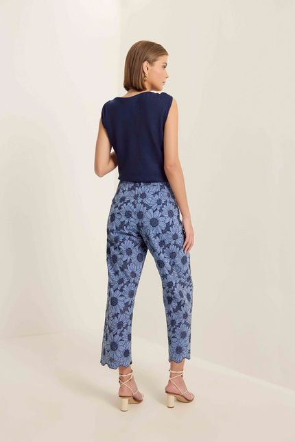 Calça laise indigo azul atlantico
