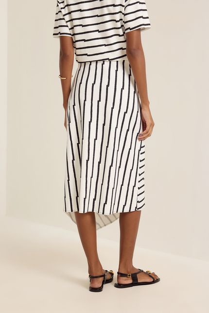 Saia recortes listra pb listra pb off white