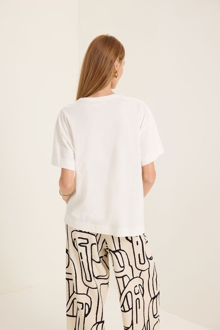 t-shirt barzinho  off white