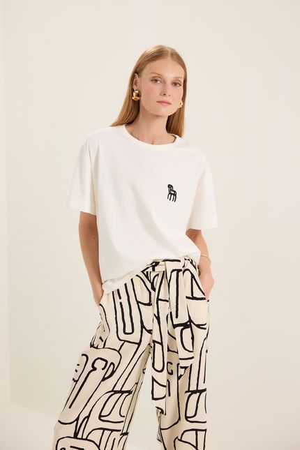 t-shirt barzinho  off white