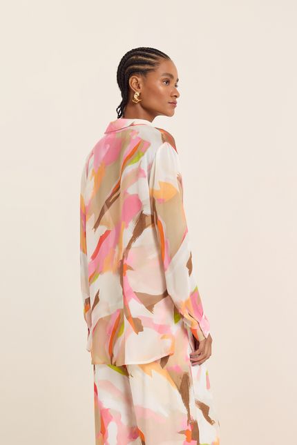 Camisa ggt pinceladas rosa confete
