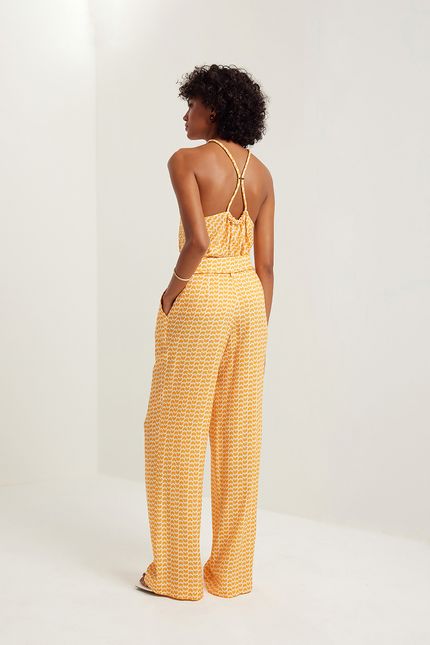 Calça cinto praiana laranja sunset