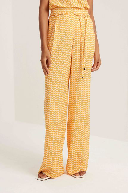 Calça cinto praiana laranja sunset