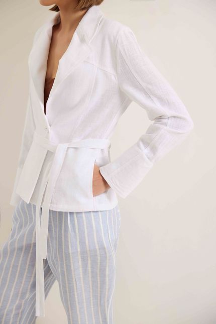 Blazer rami branco