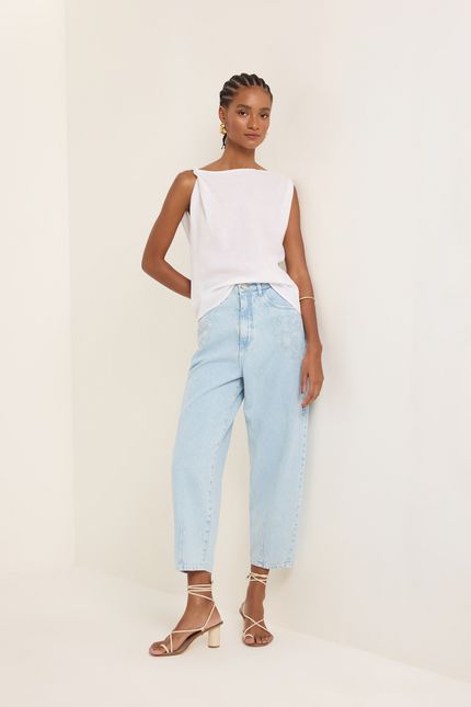 Blusa cambraia torção  branco