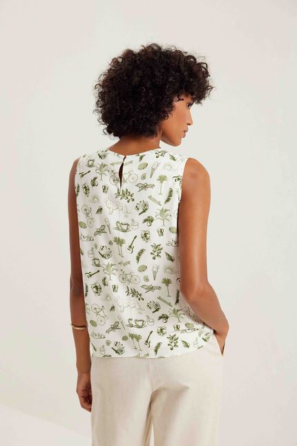Blusa sm copacabana verde mata