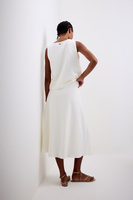 Saia jacquard floral off white