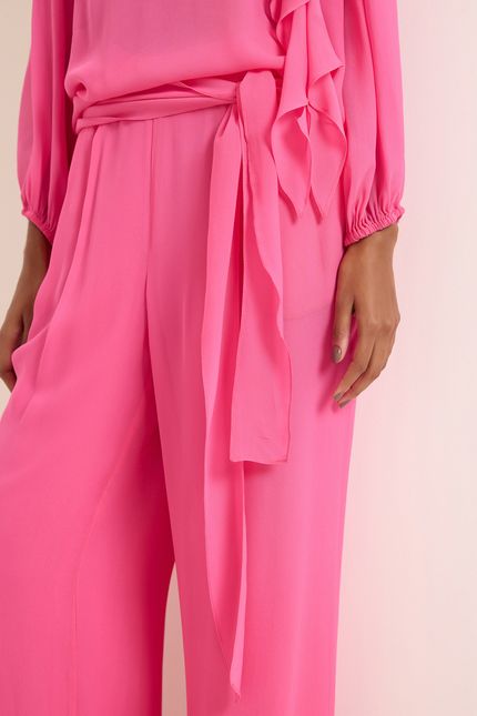 Calça ggt lenço removível rosa confete