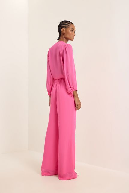 Calça ggt lenço removível rosa confete