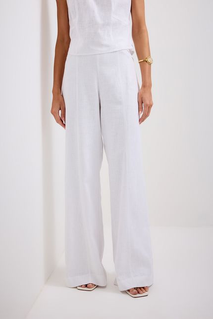 Calça rami pantalona branco