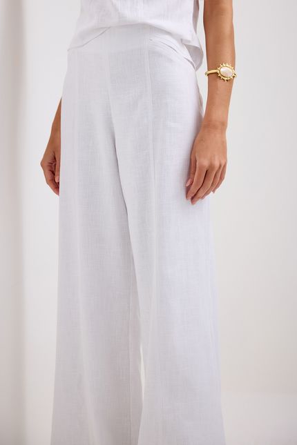 Calça rami pantalona branco