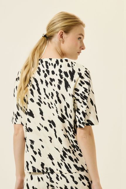 Blusa mc montaria off white