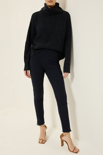 Calça montaria malha twill azul rock