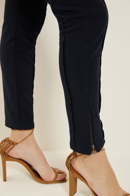 Calça montaria malha twill azul rock