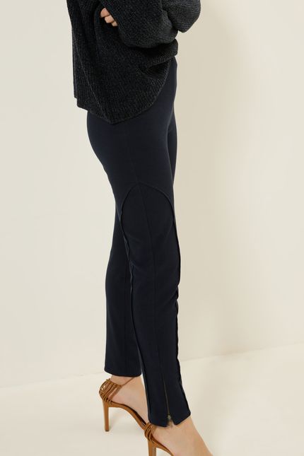 Calça montaria malha twill azul rock