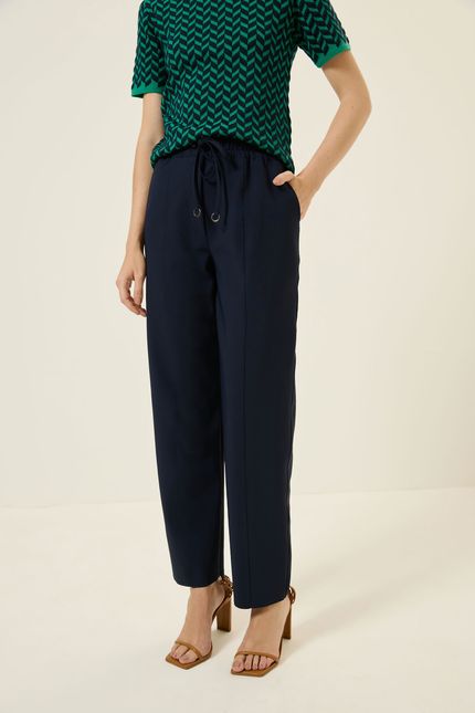 Calça jogging block azul rock