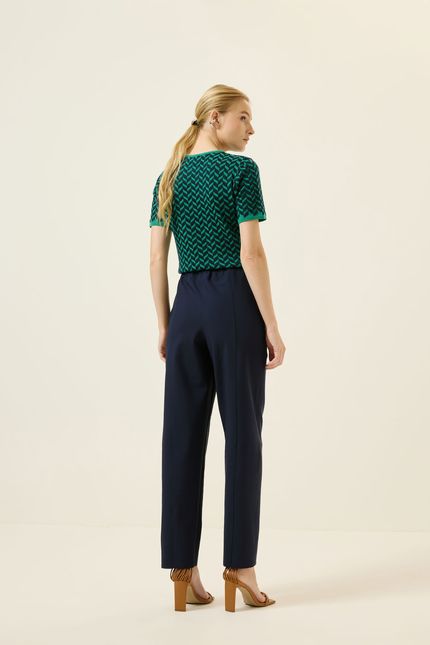 Calça jogging block azul rock
