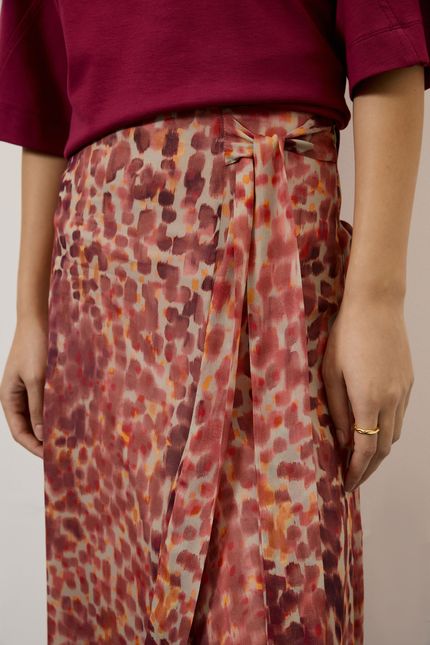 Saia ggt detalhe flash rosa bolero