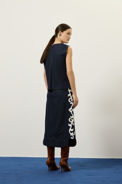 Blusa rami sm azul rock