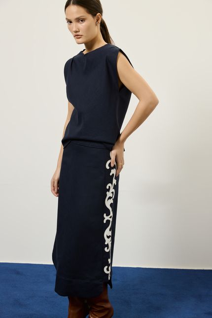 Blusa rami sm azul rock