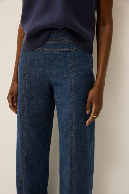 Calça jeans alfaiataria jeans