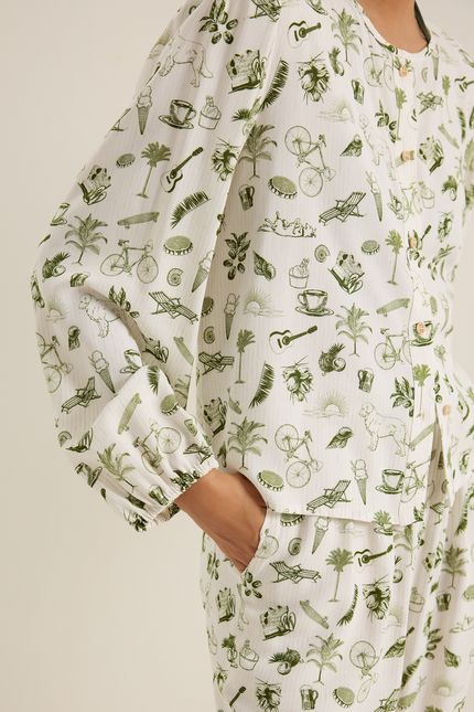 Camisa copacabana copacabana verde mata