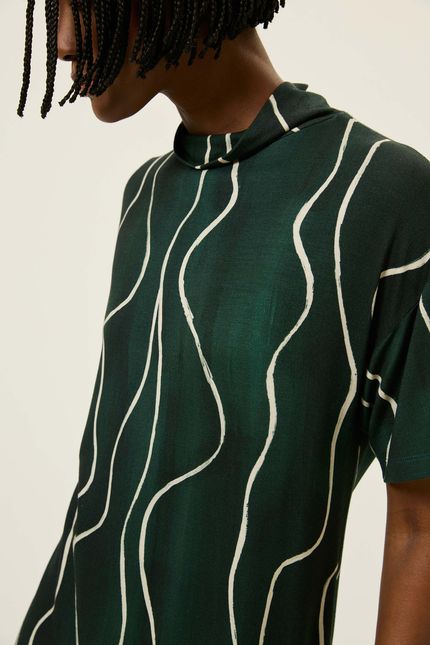 Vestido golão instrumentos verde jazz