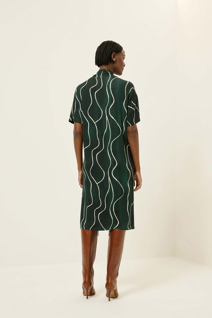 Vestido golão instrumentos verde jazz