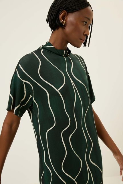 Vestido golão instrumentos verde jazz