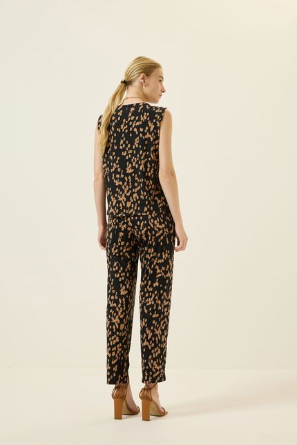 Blusa bio jersey detalhe melodia melodia caramelo viola