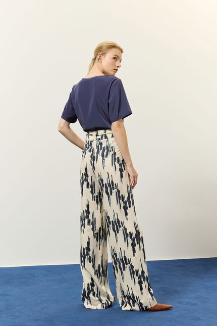 Calça pantalona gipsy gipsy azul mpb