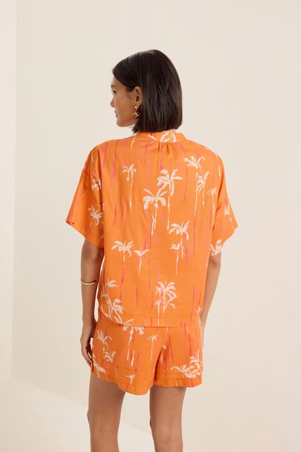 Camisa arpoador arpoador laranja suco