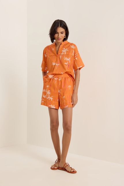 Camisa arpoador arpoador laranja suco