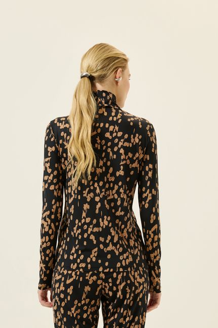 Blusa bio jersey gola melodia melodia caramelo viola